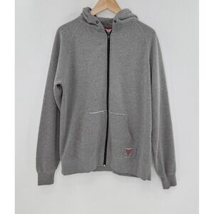 Fallen‎ Men's Skate Gray Hoodie Full Zip Hooded Sweatshirt Sz M Y2K Grunge
